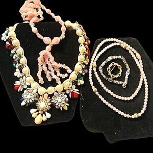 5pc Vintage Pink Jewelry SET